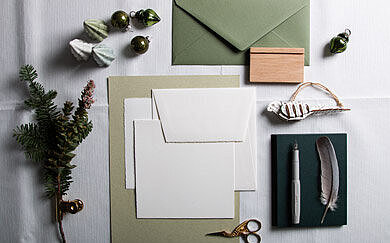 paper with natural green tones