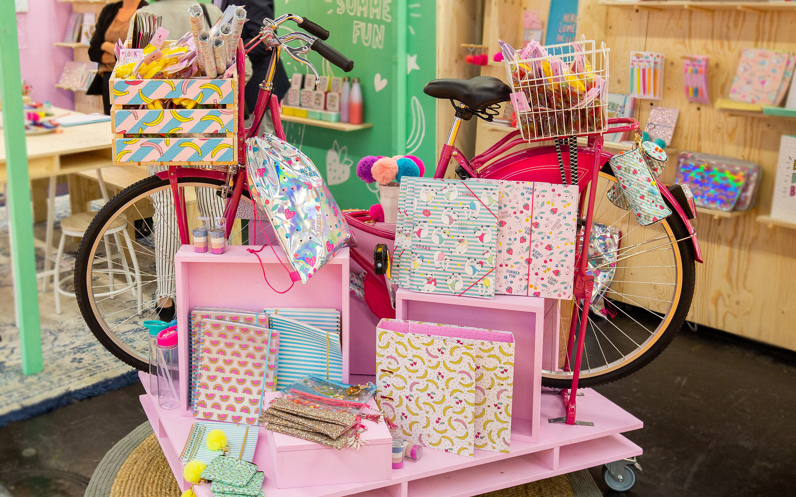 bicycle with stationery products